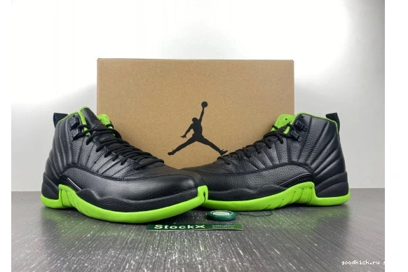 GREEN AJ12 BLACK Jordan 12 DOF FLIGHT 0419